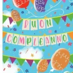 Biglietto Compleanno Palloncini Colorati