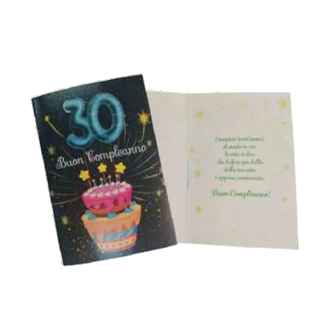 Biglietto Compleanno 30 Anni torta