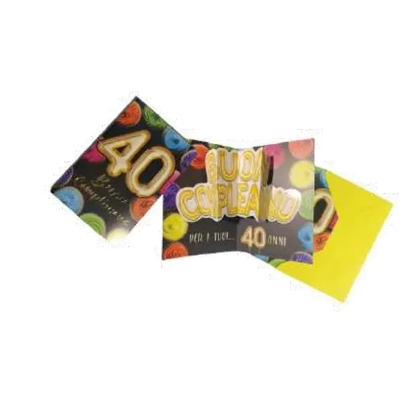Biglietto Compleanno 40 anni