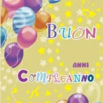 Biglietto Compleanno Anni Palloncini Colorati