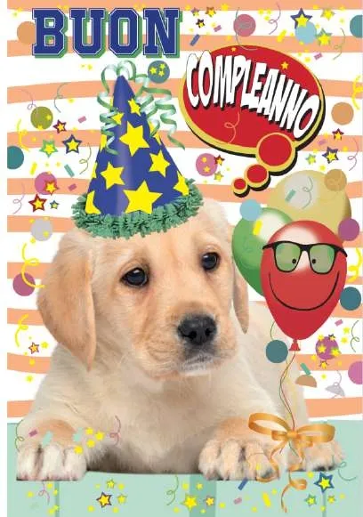 Biglietto Compleanno Cane Labrador