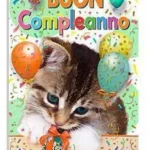 Biglietto Compleanno Gattino