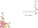 Biglietto Tanti Auguri Fiori Nero