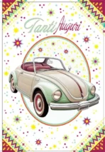 Biglietto Tanti Auguri Auto Vintage