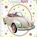 Biglietto Tanti Auguri Auto Vintage