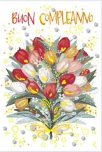 Biglietto Compleanno Tulipani