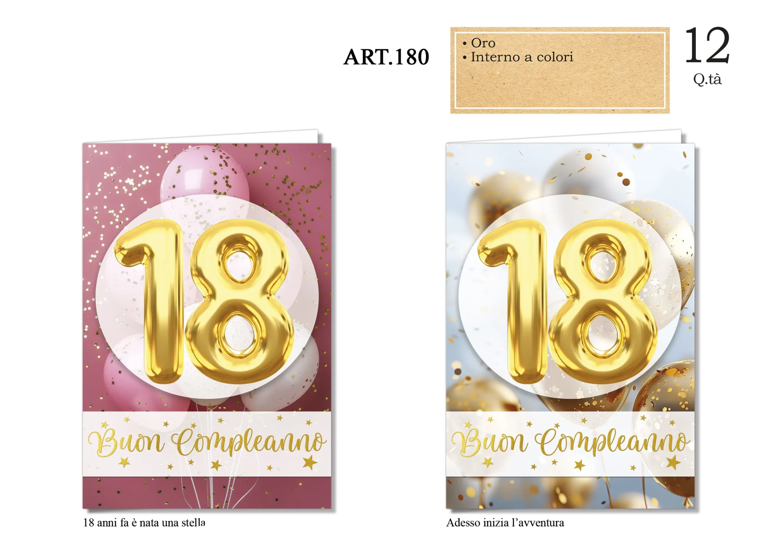 ART.180.png Biglietti d'Auguri 18 Anni ART.180 - immagine 1