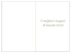 Biglietto foil Oro Buone Feste con alberi argentati - immagine 2