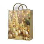 Shopper oro candela e alberi