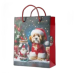 Shopper foil Oro formato verticale alto cagnolino