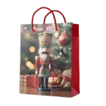 Shopper foil natale schiaccianoci