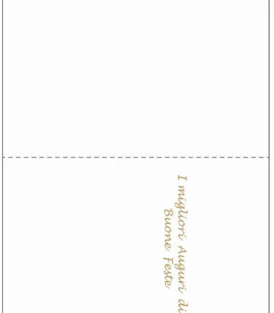 Biglietto con busta Buon Natale con albero bianco e palline dorate retro