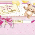 Portasoldi Battesimo Rosa