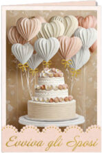 Evviva gli Sposi Torta Palloncini
