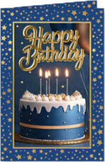 Happy Birthday Torta Azzurra